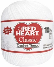 Red Heart Classic Crochet Thread 1000 Yards - Click to enlarge