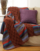 Stripes and Cable Afghan