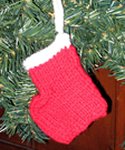 Mini Santa Sock Ornament