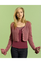 Lacy Cropped Cardigan Crochet