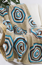 Retro Circle Throw Crochet