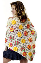 Summer Flowers Shawl Crochet