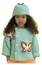 Brites Buttefly Jacket Hat Knit