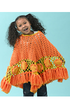 Fleecy Posy Poncho Crochet