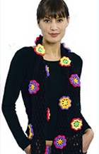 Mesh Posy Scarf Crochet