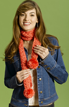Pom Pom Scarf Crochet