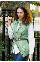 Long Cabled Vest Knit