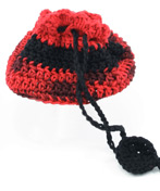 Crochet Drawstring Jewelry Pouch