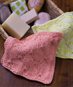 Knit Butterfly Wash Cloth