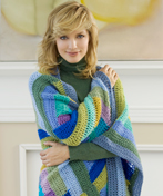 Cool Log Cabin Crochet Throw