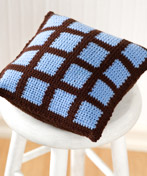 Crochet Two Color Pillow