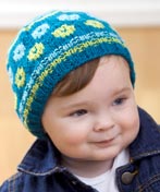 Knit Intarsia Baby Hat