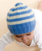Stripe Knit Baby Cap