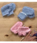 Knit Baby Booties Cardigan