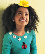 Ladybug Flower Appliques