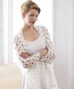 Womans Hairpin Lace Shawl