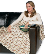 Dreamy Ripple Knit Afghan