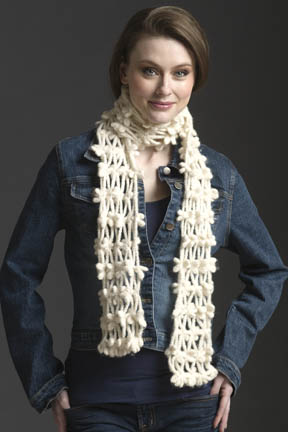 Olympic Crochet Lace-Chain Scarf