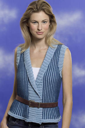 N.Y. Cotton Knit Striped Vest