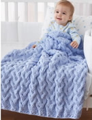 Shadow Cable Baby Blanket
