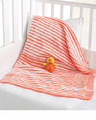 Sweet Stripes Orange Blanket