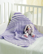 Sweet Stripes Purple Blanket