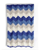 Bernat Radiant Ripple Knit Blanket