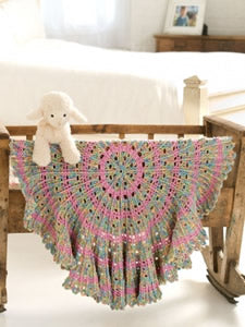 Candy Cable Baby Blanket