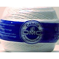 DMC Cebelia Crochet Thread Bright White Size 20