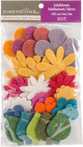 Feltworks Die Cut Flower Value Pack Assorted