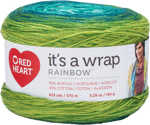 Red Heart® It's A Wrap Rainbow Yarn Seaglass