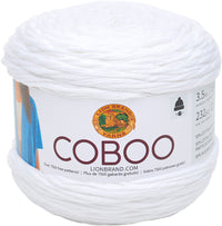 Lion Brand Coboo Yarn White