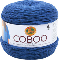 Lion Brand Coboo Yarn Steel Blue