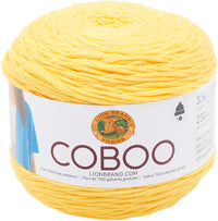 Lion Brand Coboo Yarn Yellow