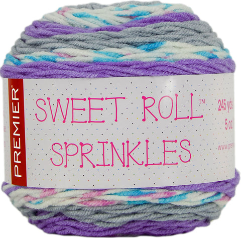 Premier Sweet Roll Sprinkles Yarn Violet Sprinkles