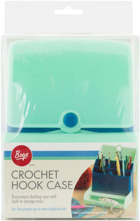 Boye Hard Plastic Crochet Hook Case With Storage Compartment