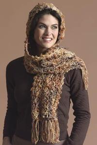 Crochet Hooded Scarf