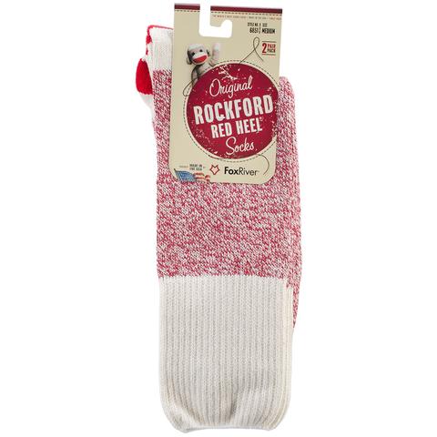 Red Heel Monkey Socks 2 Pairs Medium Red