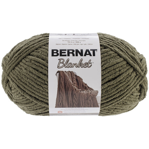 Bernat Blanket Big Ball Yarn Olive, Multipack Of 4
