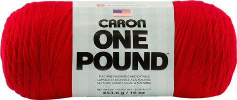 Caron One Pound Yarn Scarlet, Multipack Of 4