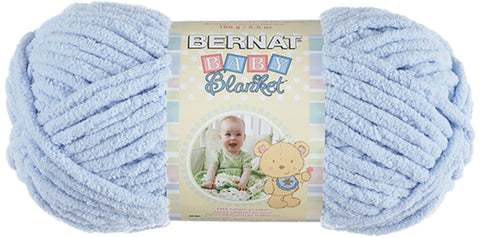 Bernat Baby Blanket Yarn Baby Blue, Multipack Of 6