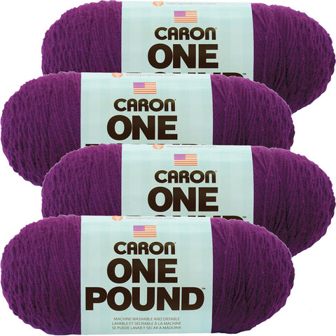 Caron® One Pound Yarn Purple, Multipack Of 4