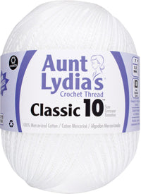 Aunt Lydia's Jumbo Crochet Cotton White