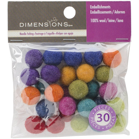 Feltworks Ball Assortment 30pk