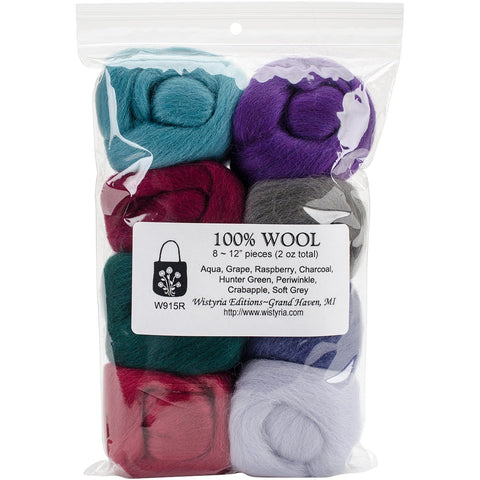 Wool Roving Vintage 12in .25oz 8pk