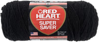 Red Heart® Super Saver® Yarn Black, Multipack Of 12