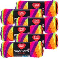 Red Heart® Super Saver® Yarn Bright Stripe, Multipack Of 6