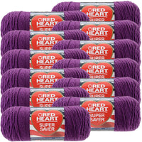 Red Heart® Super Saver® Yarn Dark Orchid, Multipack Of 12