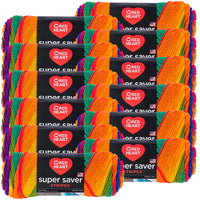 Red Heart® Super Saver® Yarn Favorite Stripe, Multipack Of 12