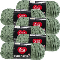 Red Heart® Super Saver® Yarn Light Sage, Multipack Of 6